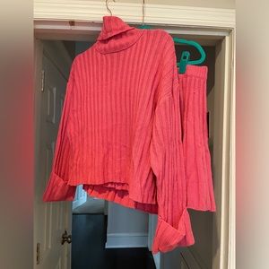 Eloquii NWT Cropped Turtleneck with Roll Cuff and Mini Sweater Skirt Set